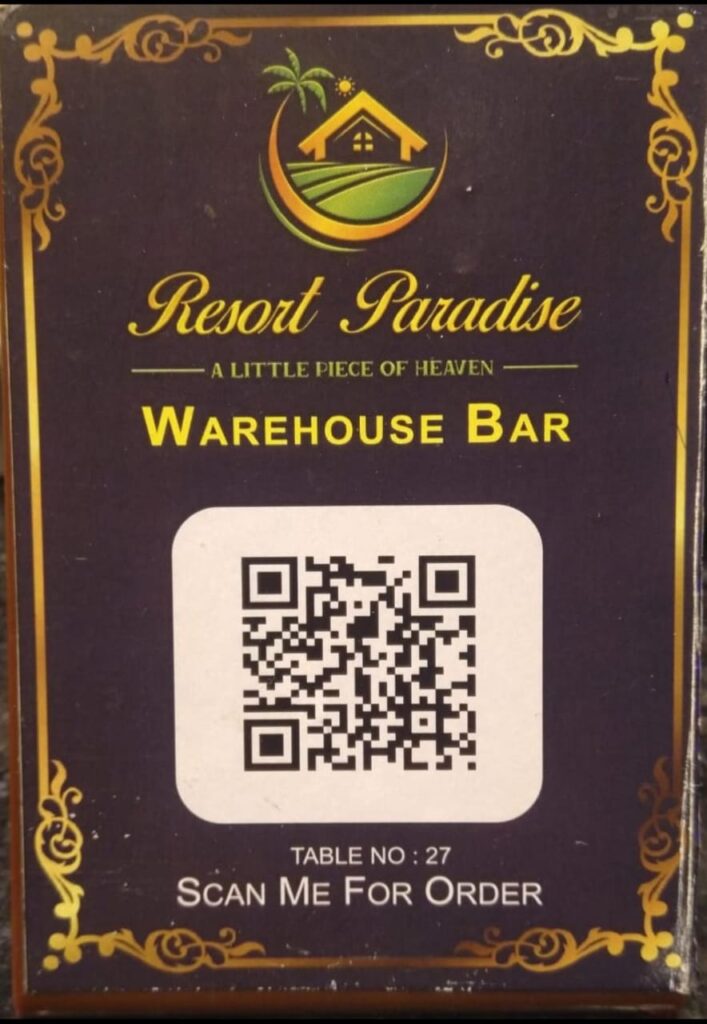 Resort Paradise Menu QR Code